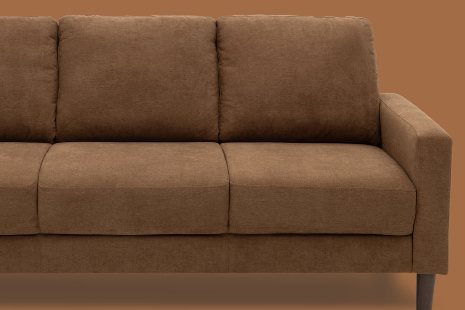 Devon Sofa Bronze on Bronze Colored Background